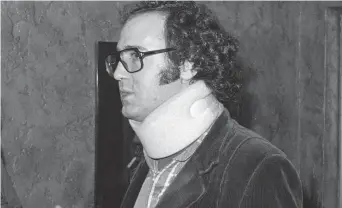  ?? FILE/AP ?? Comedian Andy Kaufman appears with a neck brace in June 1982 in New York.