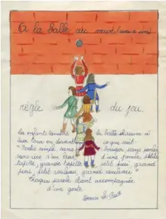  ??  ?? Dessins d’élèves réalisés vers 1939-1941