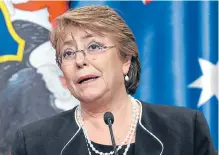  ??  ?? Michelle Bachelet instaló el domingo la cumbre en la capital lusa.