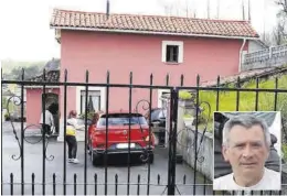  ?? FERNANDO RODRÍGUEZ ?? La vivienda frente a la que hallaron los restos de la víctima (en el recuadro).