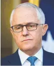  ??  ?? PM Malcolm Turnbull.