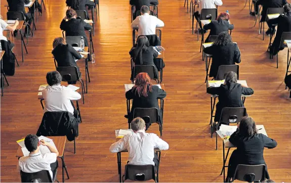  ??  ?? Scottish pupils will not sit exams this year, but Holyrood’s education committee has called for clarity on the grading process.