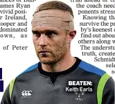  ??  ?? BEATEN: Keith Earls