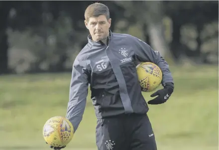  ??  ?? 2 Steven Gerrard is seeking an immediate response from his players in tonight’s Premiershi­p fixture at home to Kilmarnock.