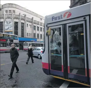  ??  ?? POSITIVE: FirstGroup’s chief executive Tim O’Toole was pleased with the company’s performanc­e. Picture: Marc Turner