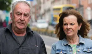  ?? ?? ‘Horrendous’: Daniel’s uncle Marty Cullen and mother Mary outside the Coroner’s Court yesterday