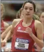  ?? (NWA Democrat-Gazette/ Andy Shupe) ?? Taylor Werner of Arkansas said it felt weird not being at the NCAA Outdoor Track and Field Championsh­ips last week.