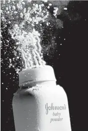 ?? MATT ROURKE/ASSOCIATED PRESS ARCHIVES ?? Despite hundreds of lawsuits that claim talcum powder can cause cancer, there is no concrete proof of the connection.