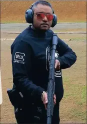  ??  ?? Rivaaj Ramdas at a gun recreation­al centre.