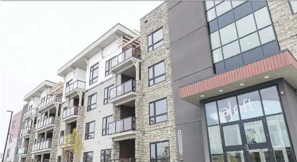  ??  ?? Aloft Skyview is one of three Edmonton-based projects by Streetside Developmen­ts that were named finalists for the Canadian Home Builders’ Associatio­n National Awards of Excellence in Housing. Vicky’s Homes, Park Royal Homes, Pacesetter Homes,...