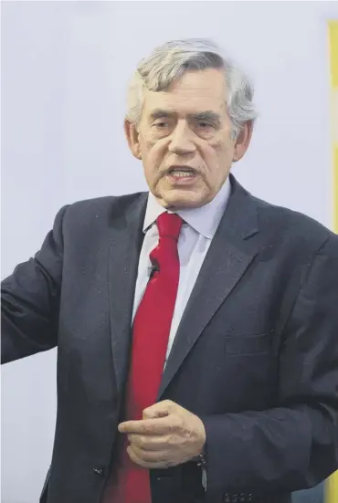  ??  ?? 0 A constituti­onal commission will be advised by former Prime Minister Gordon Brown