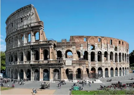  ??  ?? The Colosseum is a Unesco World Heritage Site in Rome.