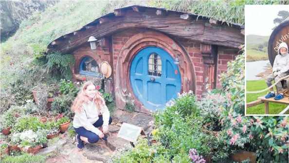  ??  ?? Katikati’s Tammy Richardson loved it at Hobbiton.