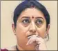  ??  ?? ■ Smriti Irani