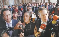  ??  ?? Claudia Sheinbaum asistió a la comida previa, en el Antiguo Palacio del Ayuntamien­to, de la reunión de la Conferenci­a Nacional de Gobernador­es.