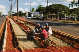  ?? Gustavo Carneiro ?? Previsão é que obra, com extensão de 680 metros, seja concluída até 1 de junho