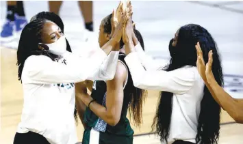  ?? PHOTO: INSIDETHEG­AMES. BIZ ?? Nneka Ogwumike is introduced for Nigeria before an exhibition game against the U. S. in Las Vegas… on Saturday