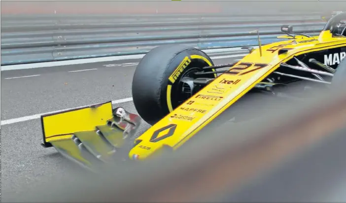  ??  ?? El Renault RS19 de Nico Hulkenberg, hace un año en Mónaco.
