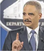  ?? BILD: SN/APA/EPA/MICHAEL REYNOLDS ?? Eric Holder