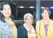  ??  ?? Ana Moreno, Gloria Gallegos y Francisca Lagos