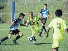  ?? FOTO: G.FRANCO ?? El EPIF empató contra el Junior CF en el partido disputado en Monells