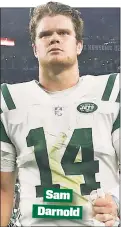  ??  ?? Sam Darnold