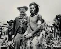  ??  ?? —Aby Warburg with pueblo indian arizona 1896.