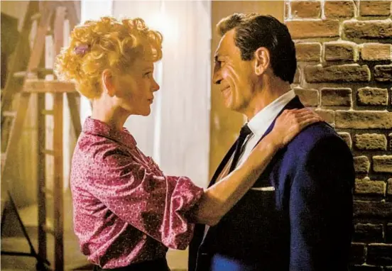  ?? GLEN WILSON AMAZON STUDIOS ?? Nicole Kidman as Lucille Ball and Javier Bardem as Desi Arnaz in Aaron Sorkin’s “Being the Ricardos.”