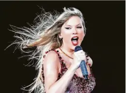  ?? ?? Taylor Swift performs during her Eras Tour concert in Buenos Aires