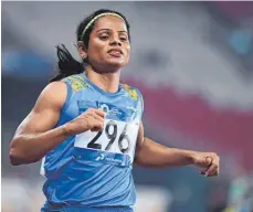  ?? FOTO: AFP ?? Dutee Chand ist Indiens schnellste Läuferin.
