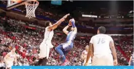  ??  ?? MIAMI: Ben Simmons #25 of the Philadelph­ia 76ers shoots the ball against the Miami Heat on Tuesday at American Airlines Arena in Miami, Florida. — AFP