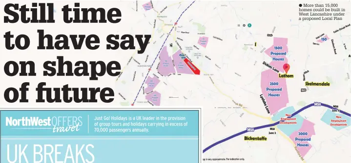  ?? More than 15,000 homes could be built in West Lancashire under a proposed Local Plan ??