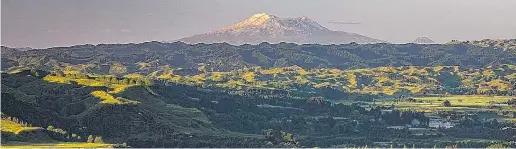  ?? PHOTOS: MIKE YARDLEY ?? Scenic . . . The view towards Ruapehu from Rangiwahia.