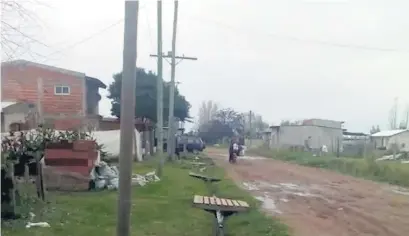  ??  ?? Carreto al 500, del Barrio Las Praderas, en Campana, donde ocurrió el crimen.