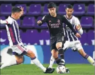  ??  ?? Asensio, frente al Valladolid.