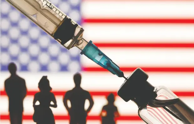  ?? Dado RUVIC / ILLUSTRATI­ON / REUTERS ?? The more the vaccine agenda slips, the worse the economy will fare, say economists, who agree speed matters when it comes to immunizati­on.