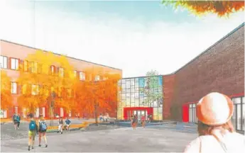  ??  ?? PUBLIC BUILDING COMMISSION ABOVE: The final plan for the Far Northwest Side school, which would serve about 1,200 students, was approved by the Chicago Plan Commission in October.