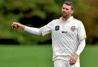 ?? KAI SCHWOERER/GETTY IMAGES ?? Canterbury cricket captain Andrew Ellis is expected to miss the start of the summer with a broken left hand.