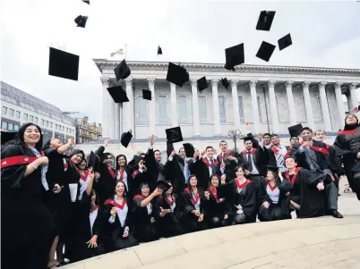  ??  ?? >
Many young female graduates from Birmingham are already earning less than young men in their first jobs out of university, new figures reveal