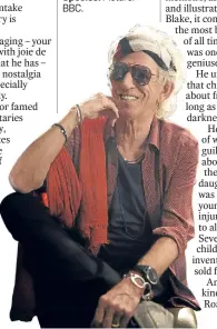  ?? Picture: BBC. ?? Keith Richards: The Origins of the Species.