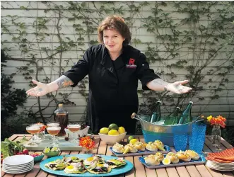  ??  ?? Celebrity chef Lynn Crawford has created some recipes featuring eggs for casual summertime meals, including a lobster roll and egg and bean tostada.