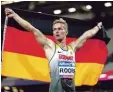  ?? Foto: dpa ?? Johannes Floors hat den Europareko­rd im 400 Meter Lauf gebrochen. Er ist die Strecke mit künstliche­n Beinen gelau fen.