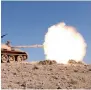  ?? AP ?? A Lebanese army tank fires during a battle against Daesh militants, on the outskirts of Ras Baalbek, northeast Lebanon, on Sunday. —