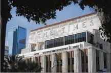  ?? ANDREW CULLEN / NEW YORK TIMES ?? The Los Angeles Times purchase brings the newspaper under local ownership for the first time in 18 years.