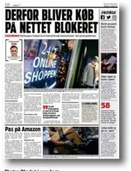  ??  ?? Ekstra Bladet i søndags.