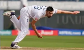 ?? ?? England’s Mark Wood could be picked alongside Jimmy Anderson for the third Test in Rajkot. Photograph: Mahesh Kumar A/AP