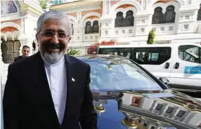  ??  ?? Tricky ground: Ali Asghar arriving for talks with the Internatio­nal IAEA at the permanent mission of Iran in Vienna, Austria, on Tuesday. The UN nuclear agency started new talks with Iran on Monday, aimed at getting access to what it suspects was the...