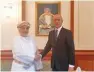  ??  ?? BOOSTING TIES: Ali Javed, ambassador of Pakistan to Oman and Dr. Yahya bin Mahfoudh Al Mantheri.