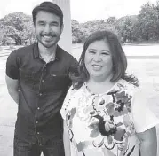  ??  ?? Atom with host Jessica Soho