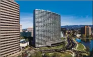  ?? CBRE ?? PG&E recently struck a deal to first lease and then potentiall­y buy a 28-story office tower at 300 Lakeside Drive in downtown Oakland where the utility giant intends to move its headquarte­rs along with 4,500 workers.